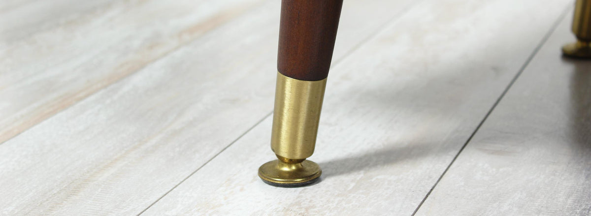 John Keal Walnut & Brass Dresser for Brown Saltman