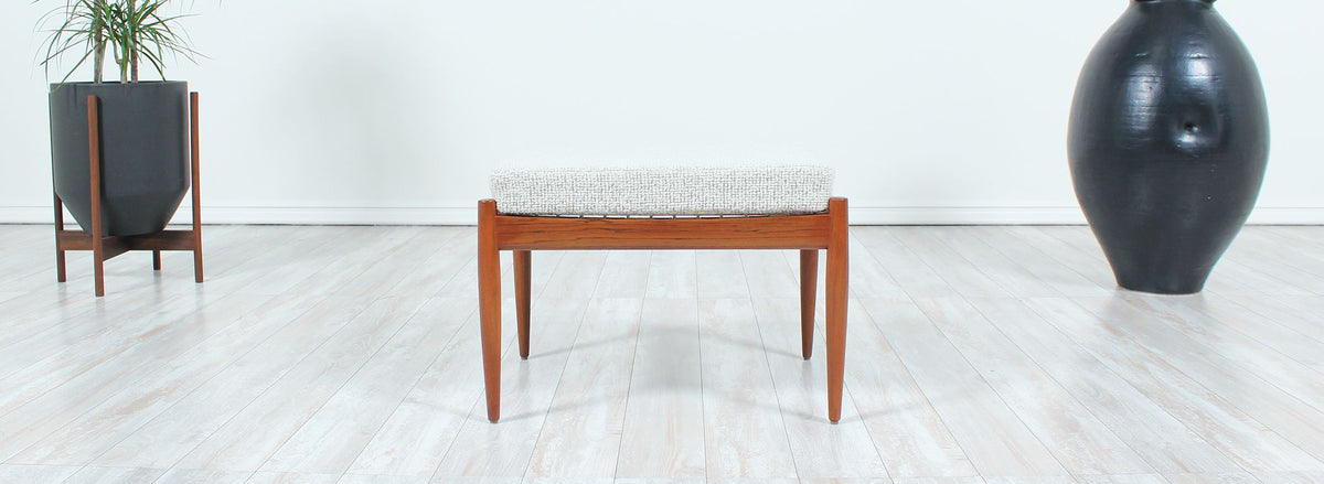 Kai Kristiansen Teak Ottoman for Magnus Olesen