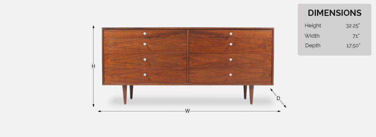 Milo Baughman Dresser for Glenn of California