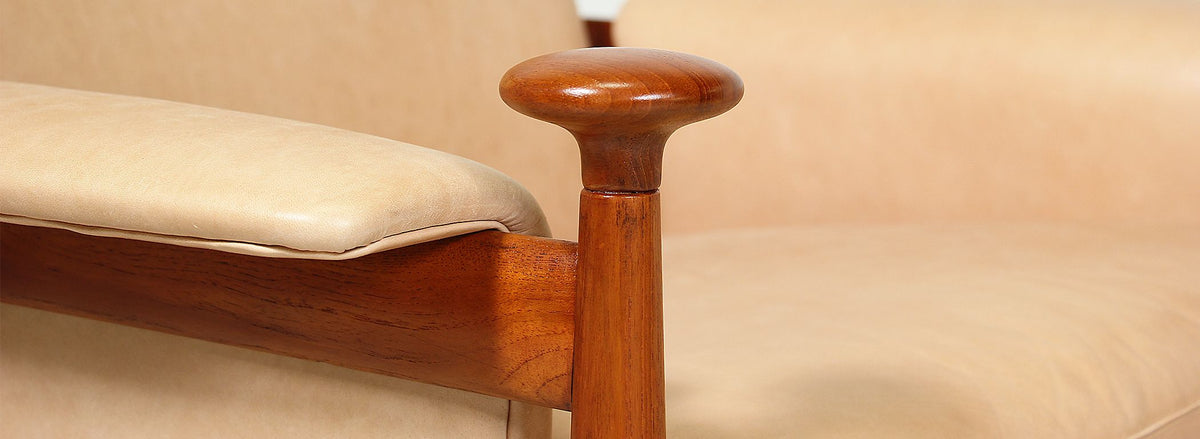 Finn Juhl "Bwana" Chair with Ottoman for France & Son