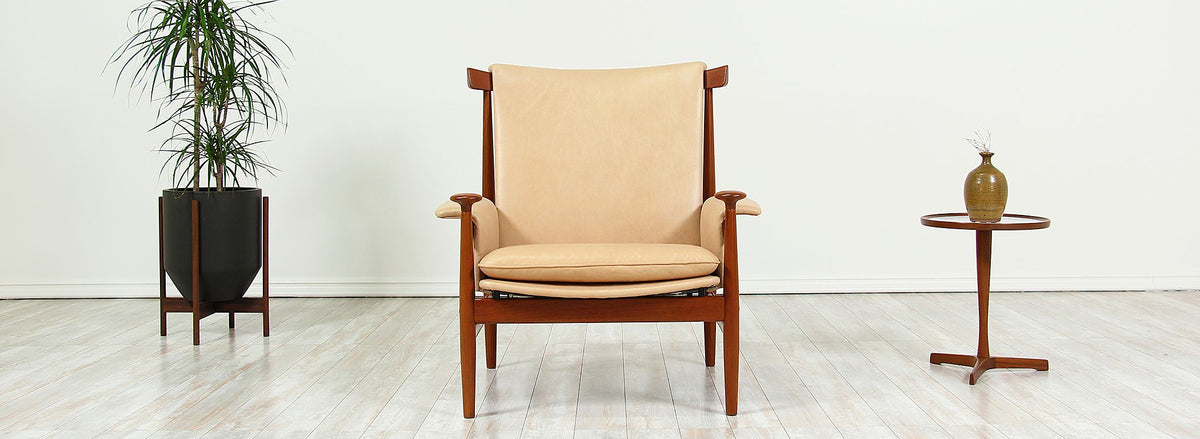 Finn Juhl "Bwana" Chair with Ottoman for France & Son
