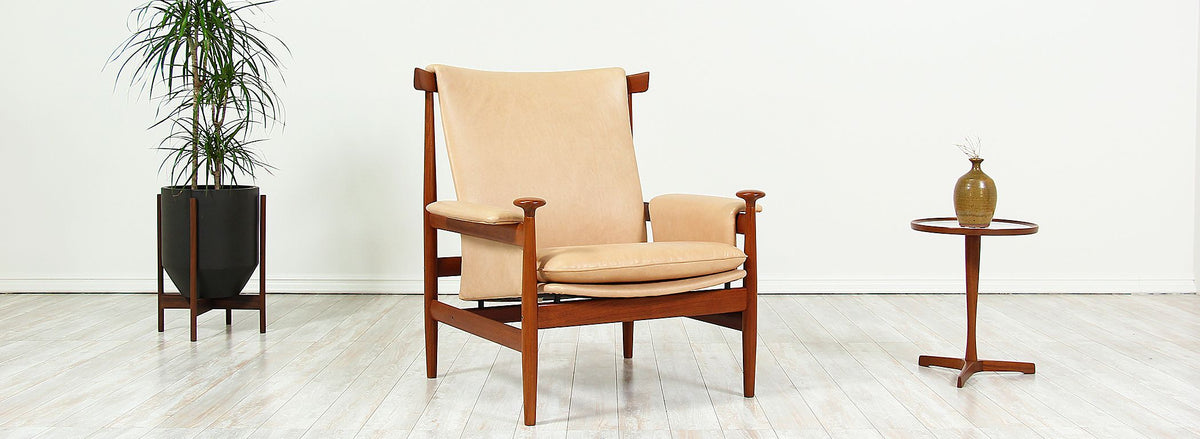 Finn Juhl "Bwana" Chair with Ottoman for France & Son