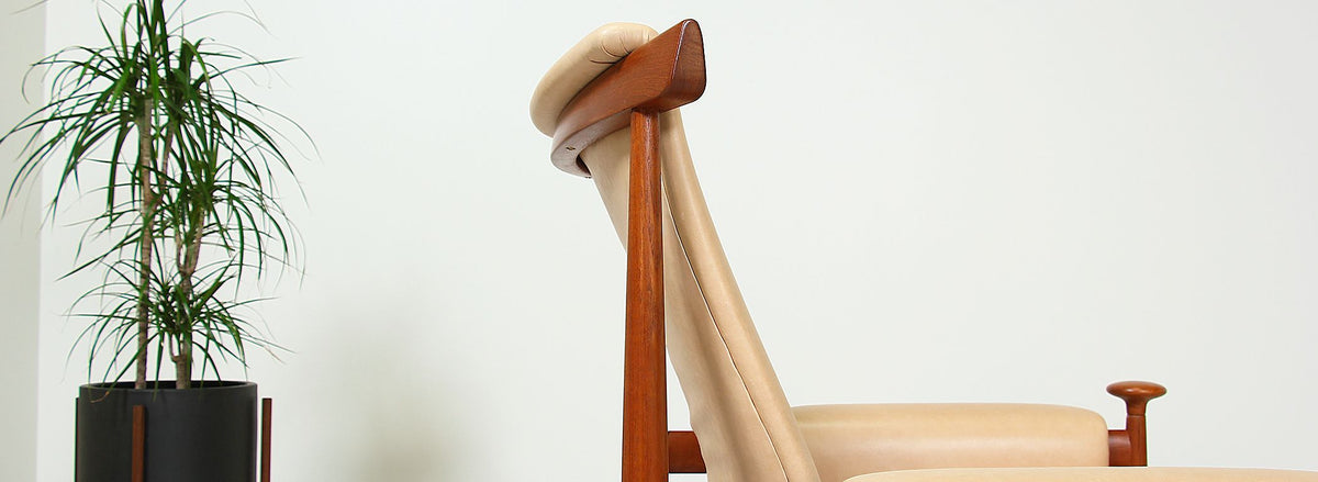 Finn Juhl "Bwana" Chair with Ottoman for France & Son