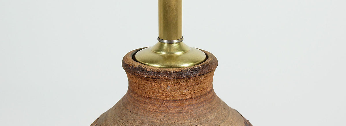 Bob Kinzie Earthenware “N-Series” Ceramic Table Lamp for Affiliated Craftsmen