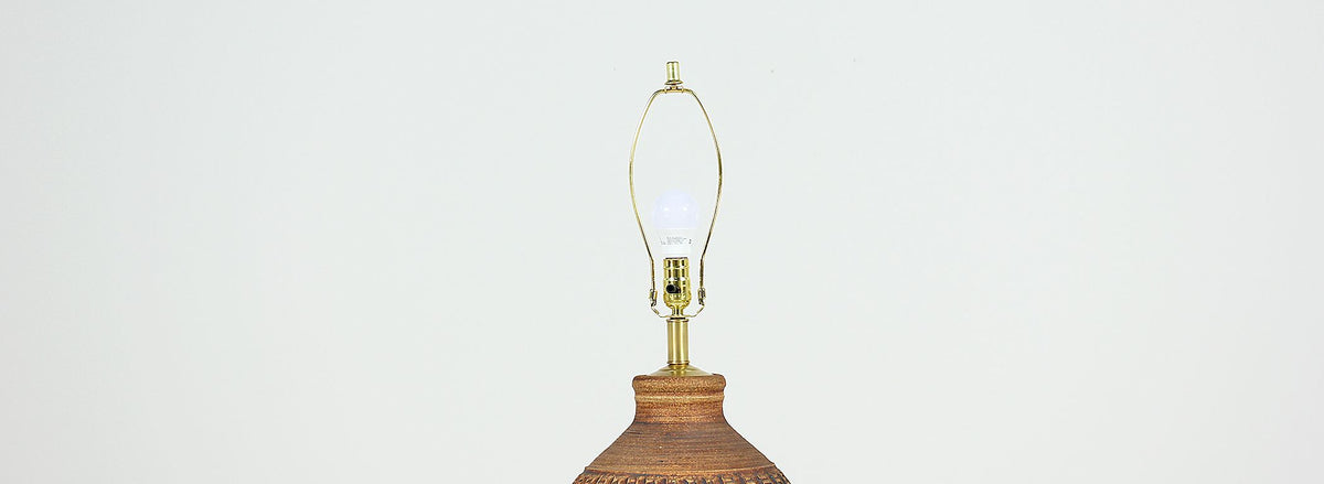 California Modern “N-Series” Ceramic Table Lamp by Bob Kinzie