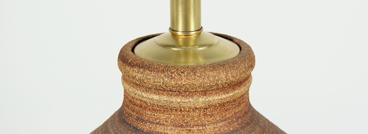California Modern “N-Series” Ceramic Table Lamp by Bob Kinzie