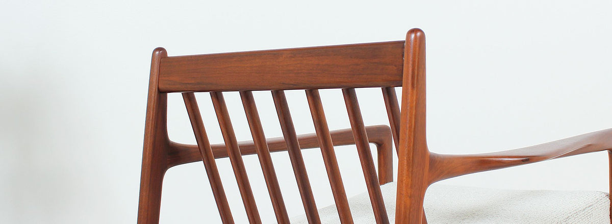 Folke Ohlsson Model 74-C Walnut Lounge Chair for Dux