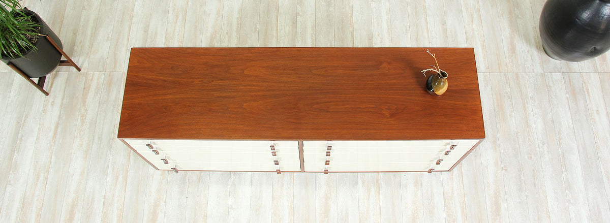 Stanley Young Two-Tone Lacquered & Walnut Dresser for Glenn of California 