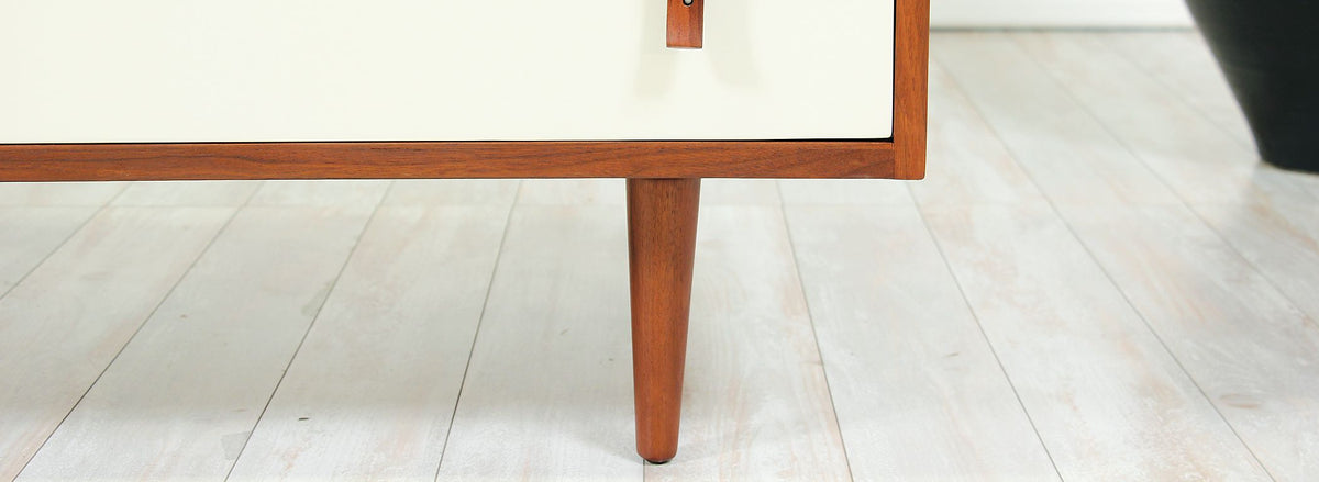 Stanley Young Two-Tone Lacquered & Walnut Dresser for Glenn of California 