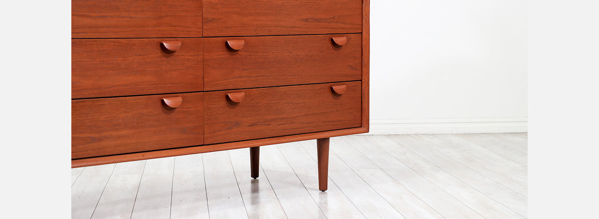 Danish Modern 6-Drawer Teak Dresser