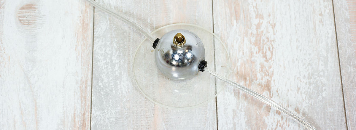 Mid-Century Modern Adjustable Chrome Orb Floor Lamp