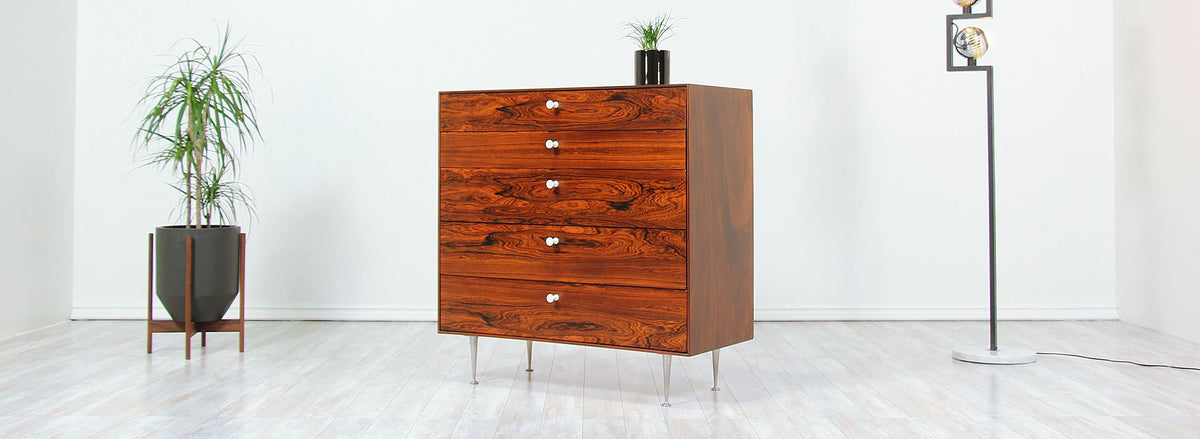 George Nelson `Thin Edge` Rosewood Chest of Drawers for Herman Miller