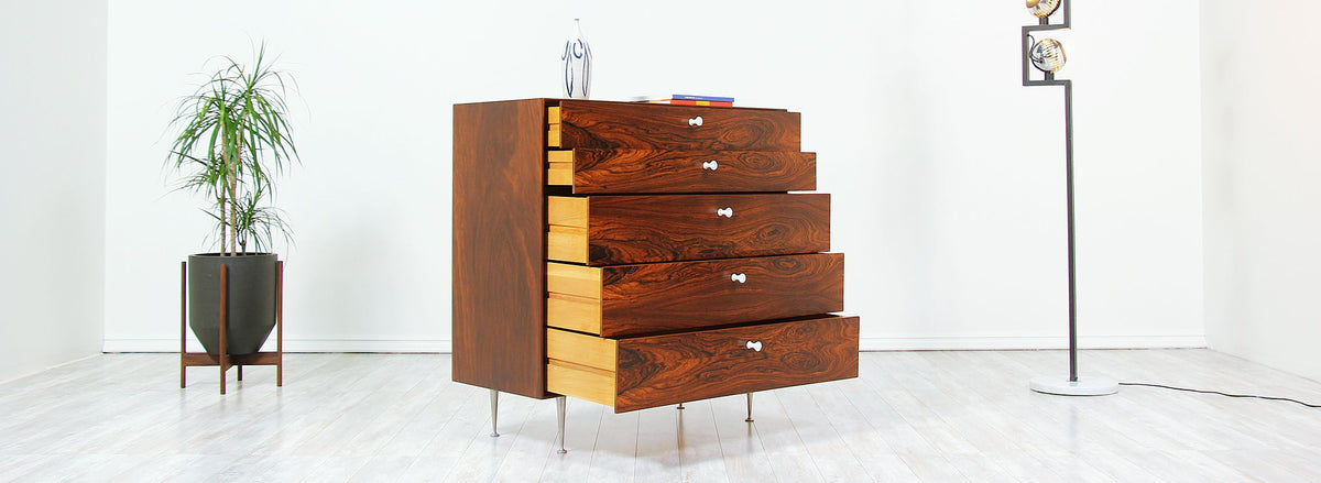 `Thin Edge` Rosewood Chest of Drawers by George Nelson for Herman Miller