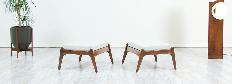 Mid-Century Modern Sculpted Stools