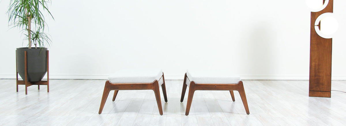 Mid-Century Modern Sculpted Stools