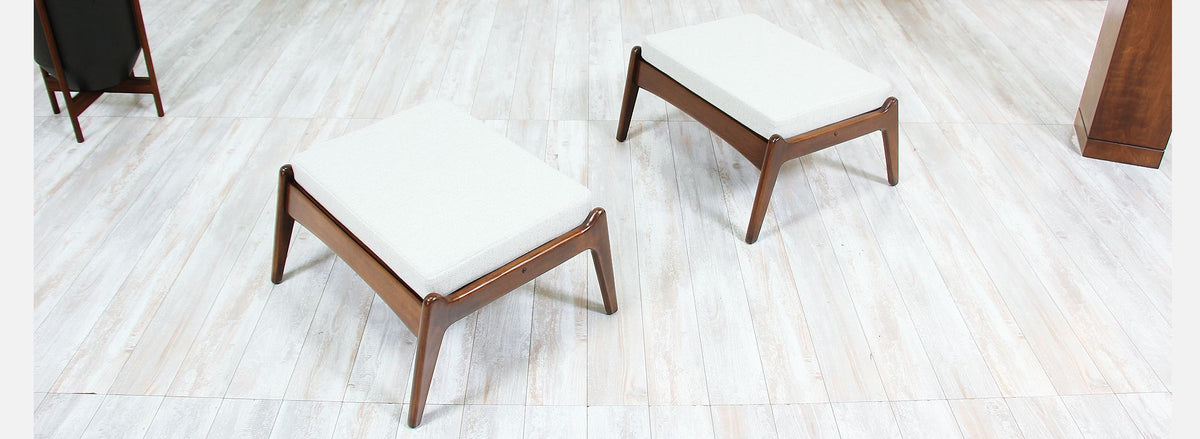 Mid-Century Modern Sculpted Stools