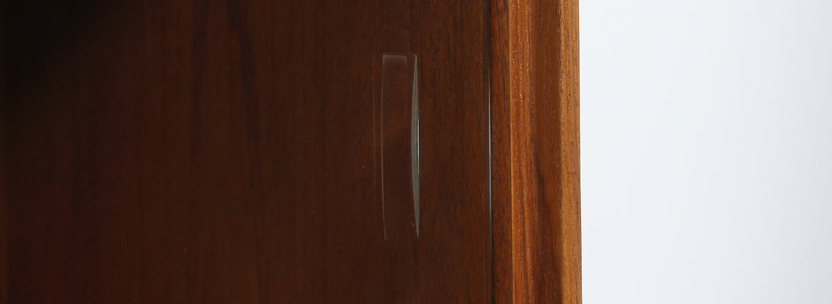 Danish Modern Wall-Mounted Teak Display Case