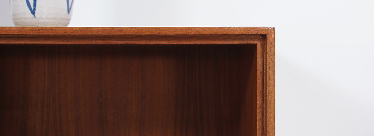 Danish Modern Wall-Mounted Teak Display Case