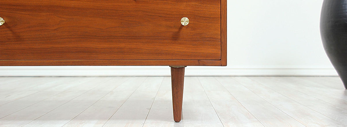 Milo Baughman 6-Drawer Walnut Dresser for Glenn of California