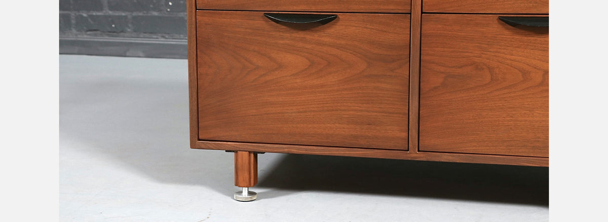 Jens Risom Walnut Filing Cabinet