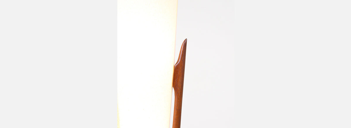 John Keal Sculpted Trident-Style Floor Lamp for Modeline of California