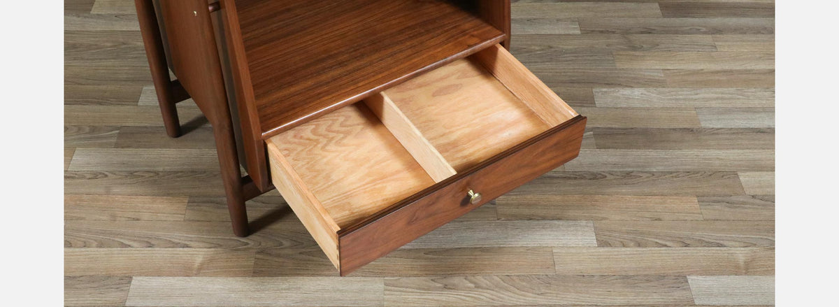 Kipp Stewart "Declaration" Walnut Floating Nightstands by Drexel