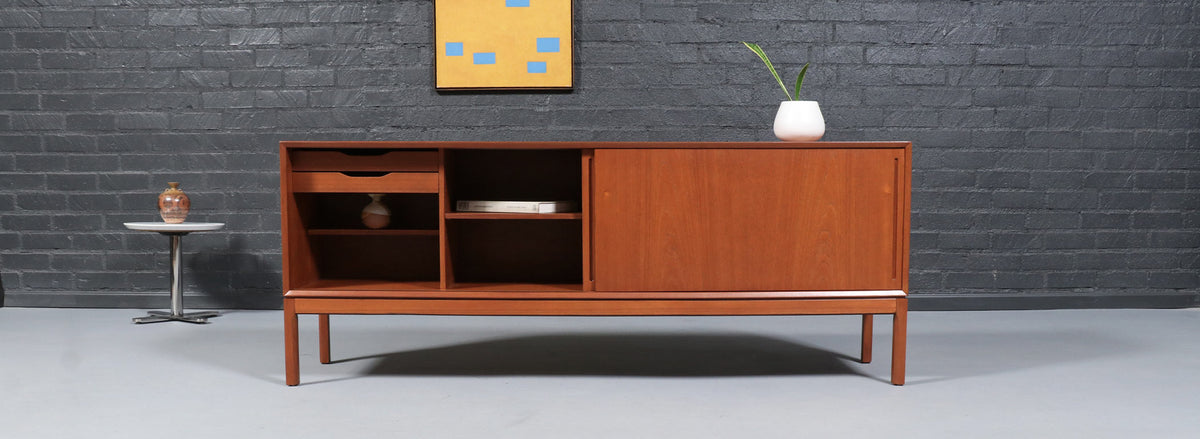 Danish Modern Teak Credenza by Aksel Kjersgaard