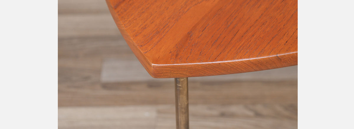 Peter Hvidt Modular Teak & Brass Coffee Table for France & Son 