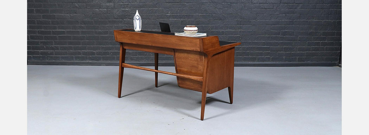 John Van Koert "Profile" Model-K80 Executive Desk w/ Leather Top for Drexel