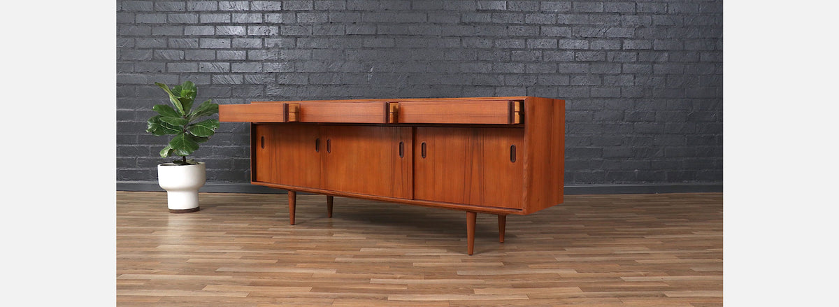 Mid-Century Modern Teak Credenza by Punch Design
