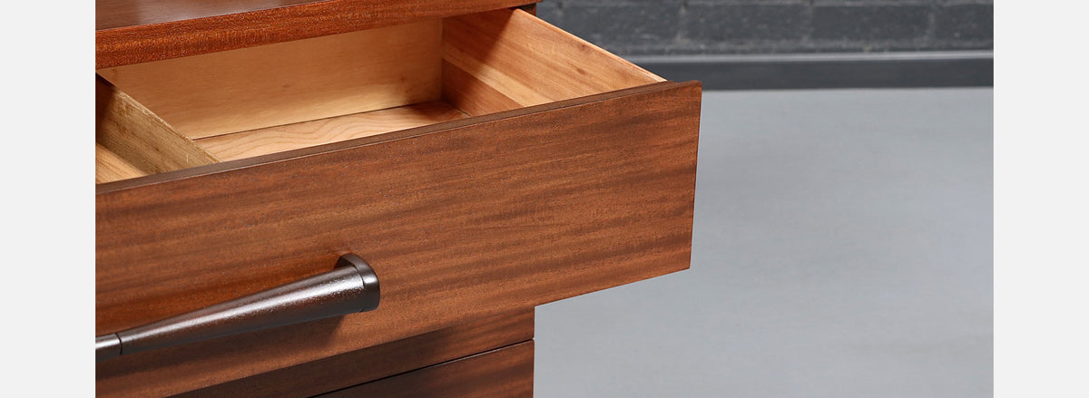 Mid Century Modern 3-Drawer Dresser w/ Bowtie Handles