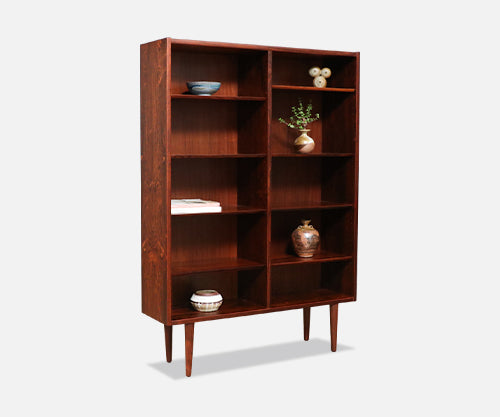 Danish Modern Brazilian Rosewood Bookshelf by Carlo Jensen