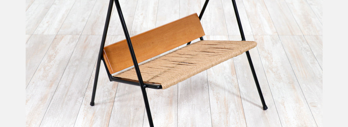 Arthur Umanoff Side Tables with Magazine Racks for Raymor 