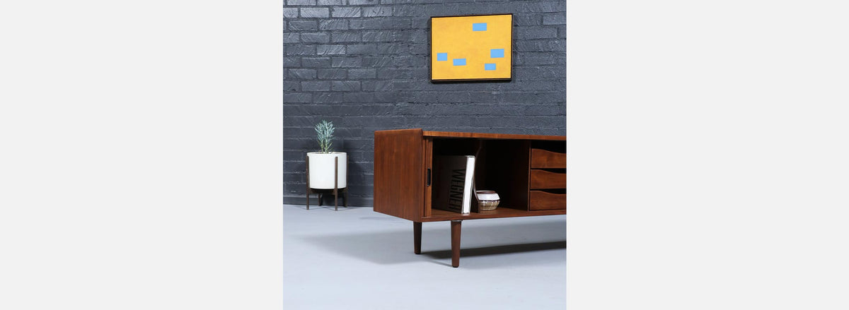 Merton L. Gershun Low Tambour-Door Credenza for Dillingham