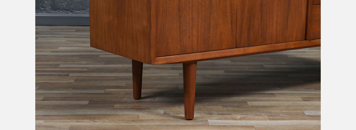 Carlo Jensen Bi-Folding Door Walnut Credenza for Hundevad & Co.