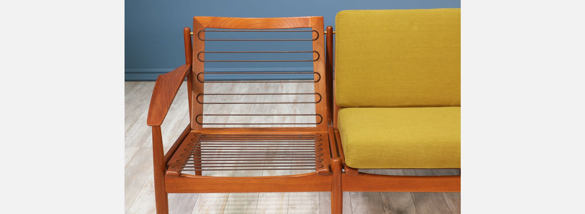 Svend Åge Eriksen 3-Seater Teak Sofa for Glostrup Møbelfabrik