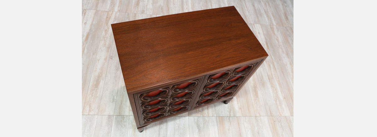 Maurice Bailey Cabinet w/ Leather Front Doors for Monteverdi-Young