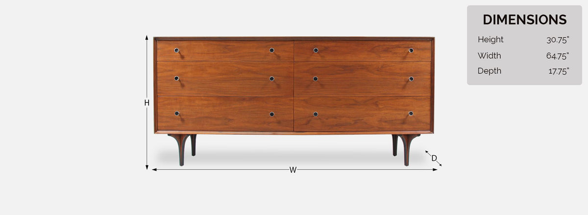 Mid-Century Dresser by Robert Baron for Glenn of California