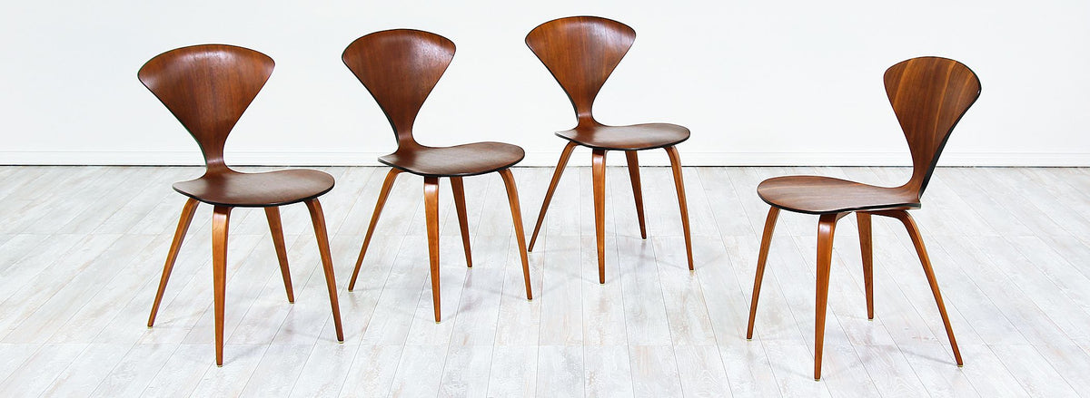 Norman Cherner Bentwood Dining Chairs for Plycraft