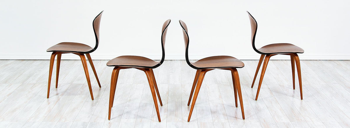 Norman Cherner Bentwood Dining Chairs for Plycraft