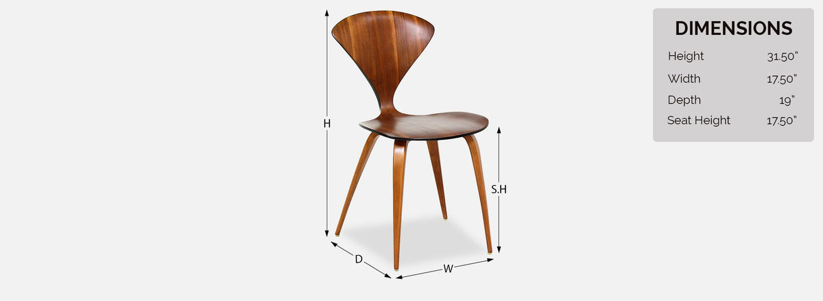 Norman Cherner Bentwood Dining Chairs for Plycraft