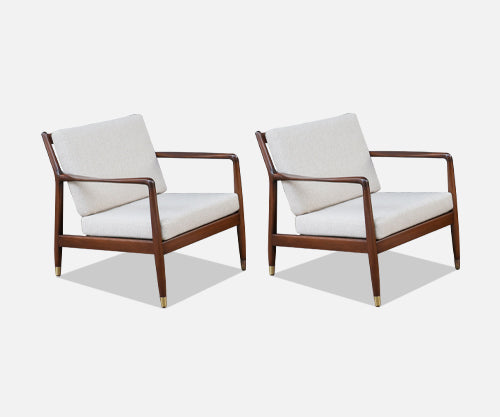 Scandinavian Modern Lounge Chairs by Folke Ohlsson for Dux