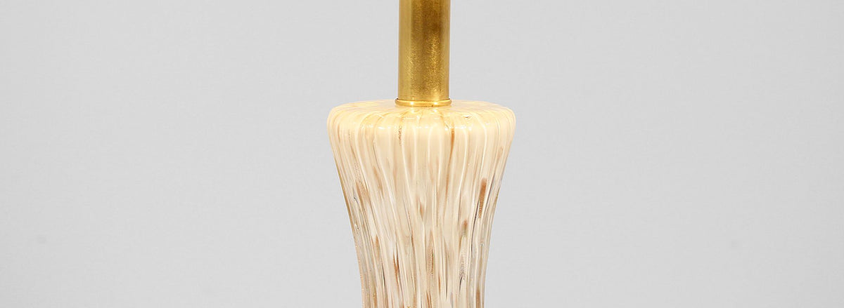 Mid-Century Murano Glass & Lucite Table Lamps by Seguso