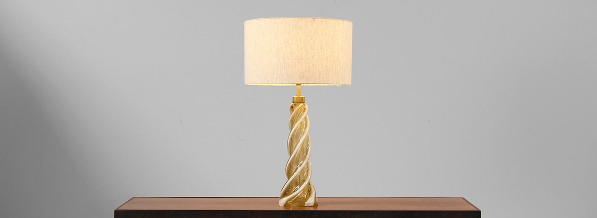 Italian Murano Glass Table Lamps by Seguso