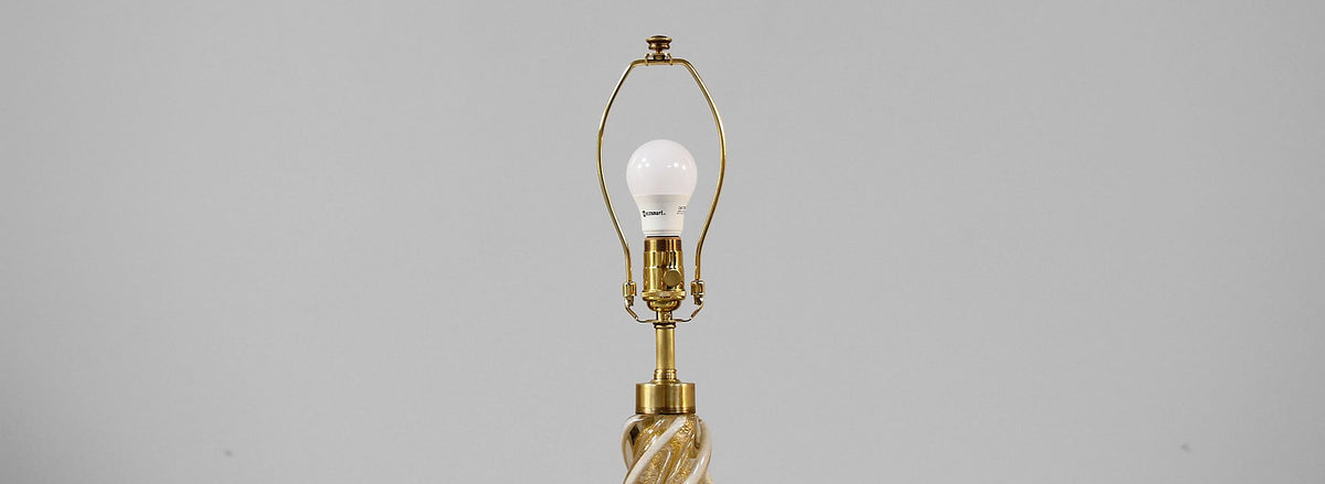 Italian Murano Glass Table Lamps by Seguso