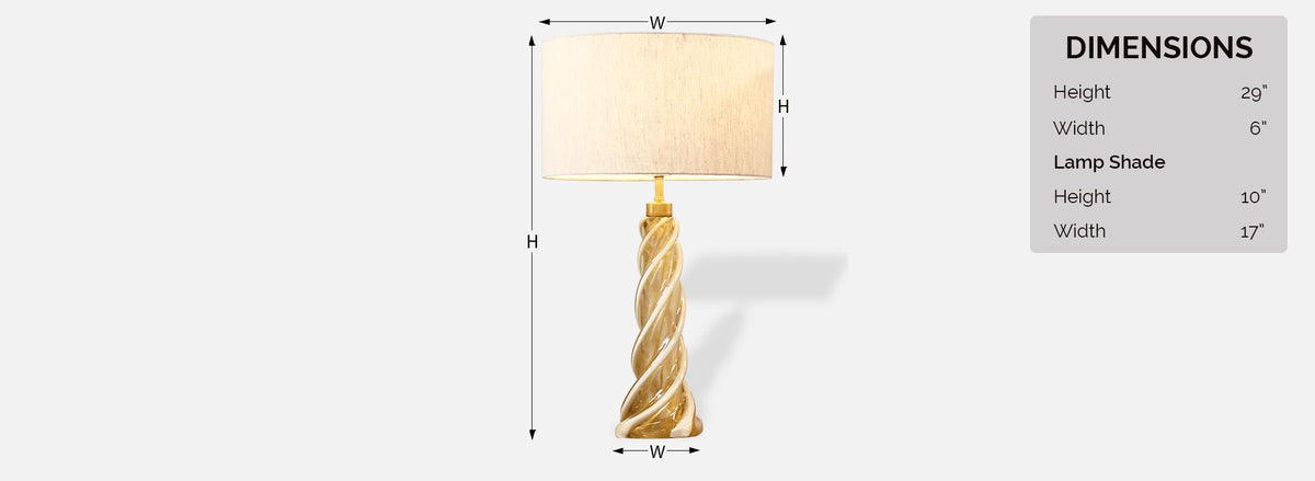 Italian Murano Glass Table Lamps by Seguso