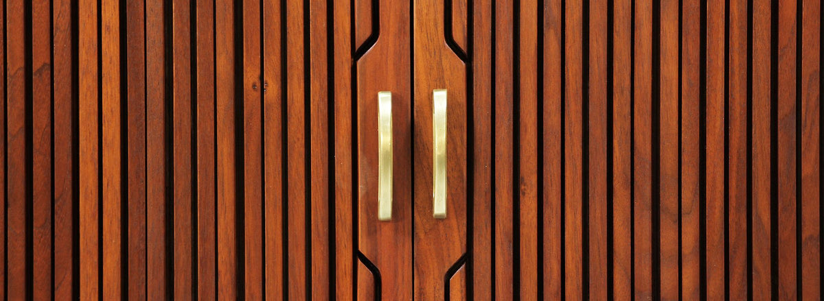 Kipp Stewart & Stewart McDougall `Declaration` Walnut Tambour-Door Credenza for Drexel 2