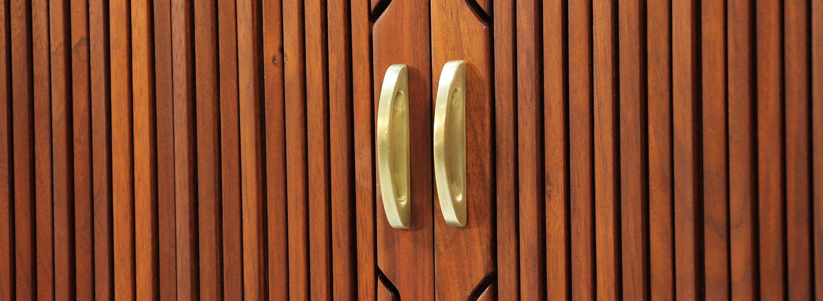 Kipp Stewart & Stewart McDougall `Declaration` Walnut Tambour-Door Credenza for Drexel 2