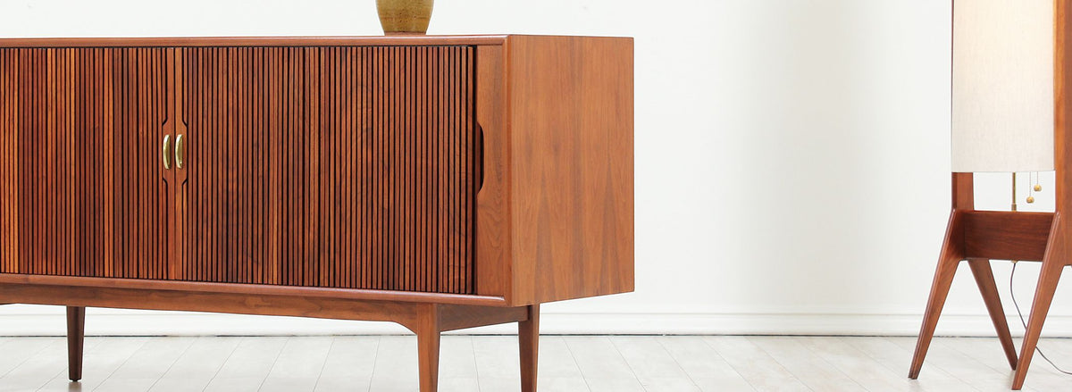 Kipp Stewart & Stewart McDougall `Declaration` Walnut Tambour-Door Credenza for Drexel 2