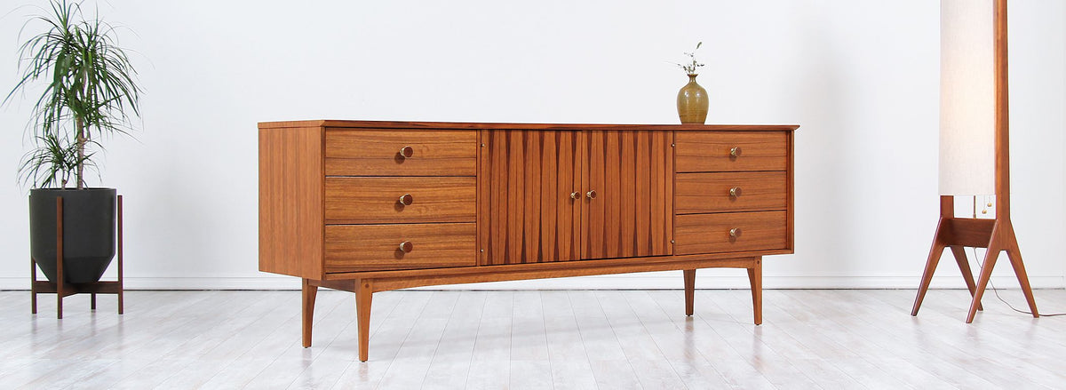 Mid-Century Inlaid Rosewood-Sculpted-Dresser-by-Lane